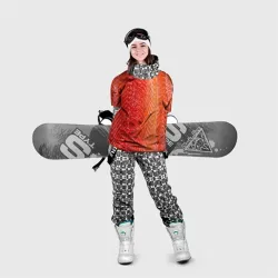 Накидка на куртку 3D Лосось филе текстура - фото 2