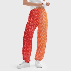 Женские джоггеры оверсайз 3D Лосось филе текстура - фото 2