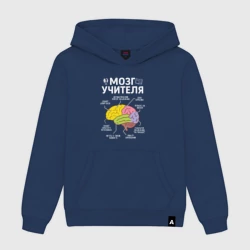 Женская толстовка хлопок Мозг учителя