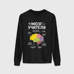 Женский свитшот хлопок Мозг учителя