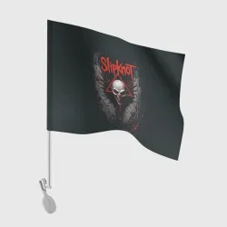 Флаг для автомобиля Slipknot Жуткий клоун в темноте