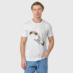 Мужская футболка хлопок Сотворение фаната музыки рок - фото 2