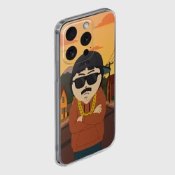 Чехол для iPhone 15 Pro силиконовый с защитой камеры Рэнди Марш в южном парке - фото 2