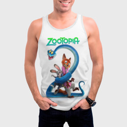 Мужская майка 3D Главные герои Зверополис 2 - фото 2