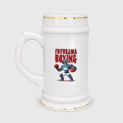 Кружка пивная Bender bending robot - Futurama boxing