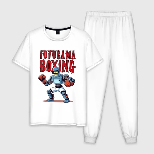 Мужская пижама хлопок Bender bending robot - Futurama boxing