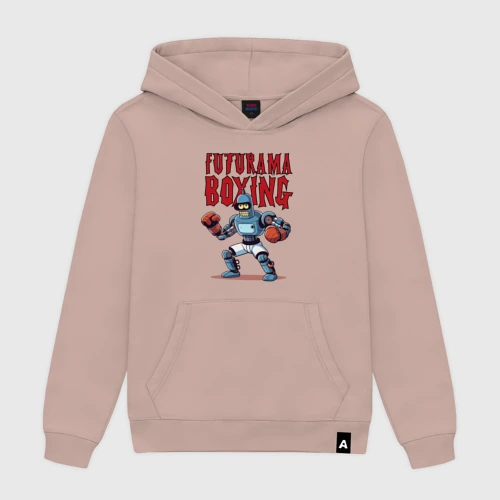 Мужская толстовка хлопок Bender bending robot - Futurama boxing