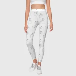 Леггинсы 3D Dandadan - манеки паттерн - фото 2