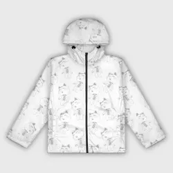 Женская ветровка 3D Dandadan - манеки паттерн