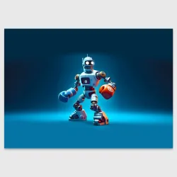 Поздравительная открытка Bender bending robot - boxing team