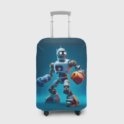 Чехол для чемодана 3D Bender bending robot - boxing team