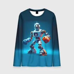 Мужской лонгслив 3D Bender bending robot - boxing team