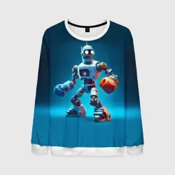 Мужской свитшот 3D Bender bending robot - boxing team
