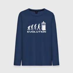 Мужской лонгслив хлопок Tardis evolution