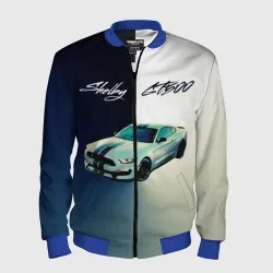 Мужской бомбер 3D Ford gt500 - градиент