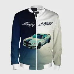 Мужской бомбер 3D Ford gt500 - градиент