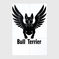 Магнитный плакат 2Х3 Бультерьер с крыльями