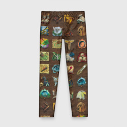 Детские леггинсы 3D Все навыки в героях 3