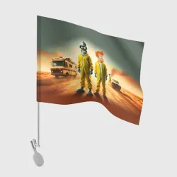 Флаг для автомобиля Bender and Fry - Breaking bad ai art collab