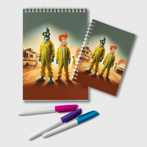 Блокнот Bender and Fry - Breaking bad ai art collab