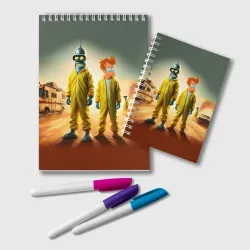 Блокнот Bender and Fry - Breaking bad ai art collab