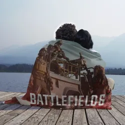 Плед 3D Солдаты на машине Battlefield 6 - фото 2