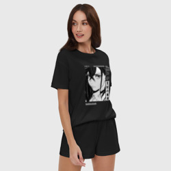 Женская пижама с шортиками хлопок Момо Аясе - Дандадан - фото 2