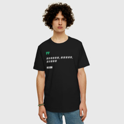 Мужская футболка хлопок Oversize Цензура Sports.ru - белым - фото 2