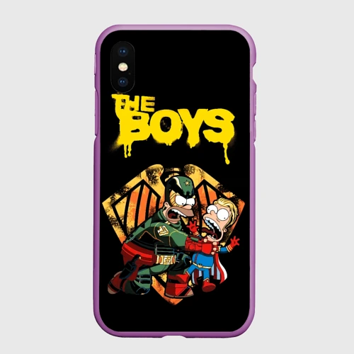 Чехол для iPhone XS Max матовый The boys - Simpsons