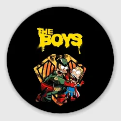 Круглый коврик для мышки The boys - Simpsons