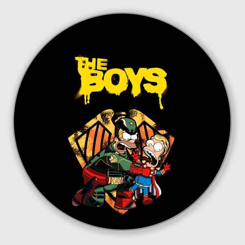 Круглый коврик для мышки The boys - Simpsons