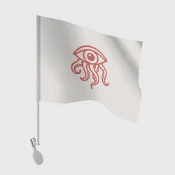 Флаг для автомобиля Глаз с щупальцами осьминога