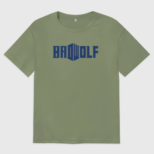 Мужская футболка хлопок Oversize Badwolf