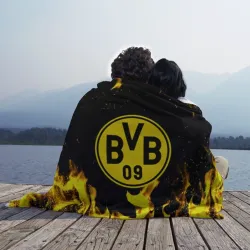 Плед 3D Borussia желтый огонь - фото 2