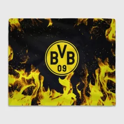 Плед 3D Borussia желтый огонь