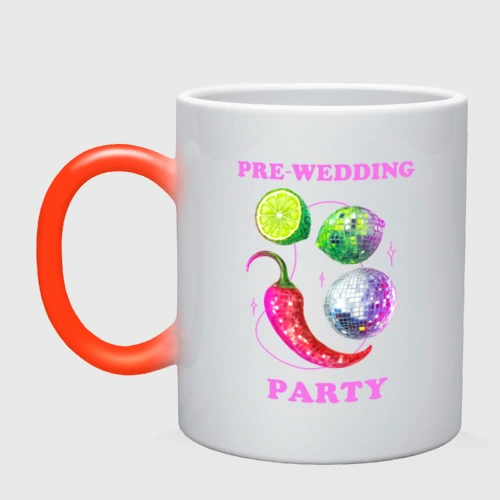 Кружка хамелеон Pre-wedding party