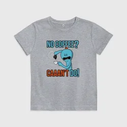 Детская футболка хлопок Meeseeks no coffee