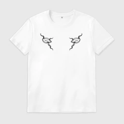 Мужская футболка хлопок Иной взгляд - двойное око с щупальцами