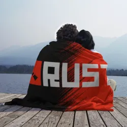 Плед 3D Rust logo - фото 2