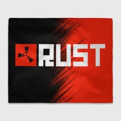 Плед 3D Rust logo