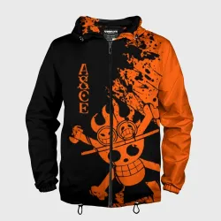 Мужская ветровка 3D One Piece - Ace