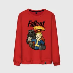 Мужской свитшот хлопок Fallout - atomic explosion