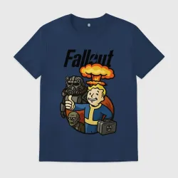 Мужская футболка хлопок Fallout - atomic explosion