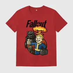 Мужская футболка хлопок Fallout - atomic explosion