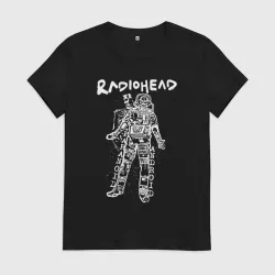 Женская футболка хлопок Radiohead - android paranoid