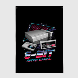 Постер NES retro gaming