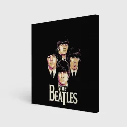 Холст квадратный The Beatles faces 