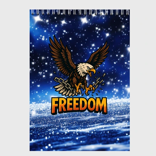 Скетчбук Freedom - орел разрывает цепи
