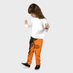 Детские брюки 3D Half Life - black and orange - фото 2