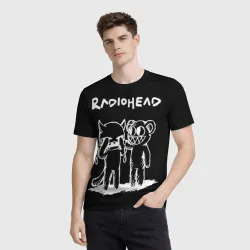 Мужская футболка 3D Radiohead bear and minotaur - фото 2